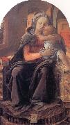 Fra Filippo Lippi Madonna and Child Enthroned Sweden oil painting artist